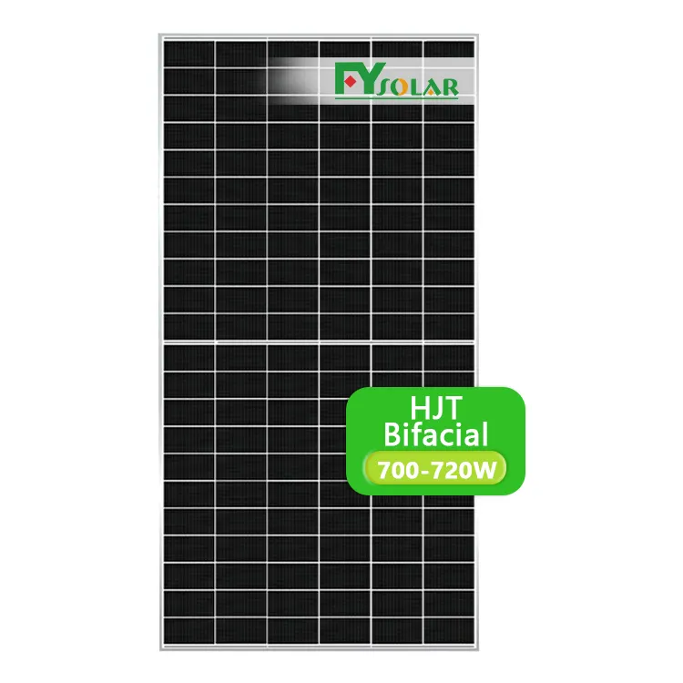 Hot Sale HJT 700w monocrystalline solar panel 700w hjt cells solar panels 730watts home use solar panel