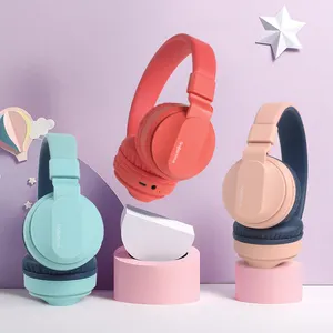 Popular headband foldable cute kids bluetooth stereo headphone with sd card