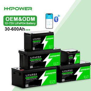 Paquete de Baterías de Litio Personalizado de 12V 24V 36V 48V 60V 72V, 60Ah 100Ah 200ah 300Ah 400Ah, Paquete de Baterías de Iones de Litio Lifepo4 Solar con BMS - Product Image 1