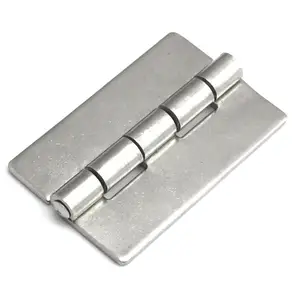 Wholesales iron heavy-duty thickening weld on industrial hinge hole less stainless steel welded /weldable door hinge