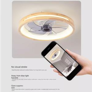 Ventilateur de plafond invisible avec télécommande 110V pour chambre à coucher et salle à manger - Product Image 3