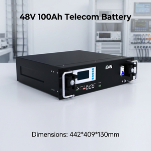 แบตเตอรี่ลิเธียมแบบ Deep Cycle คุณภาพดีสำหรับสถานีฐาน 48v 100ah แบตเตอรี่ Lifepo4 สำหรับโทรคมนาคม แบบติดตั้งบนแร็ค - Product Image 6