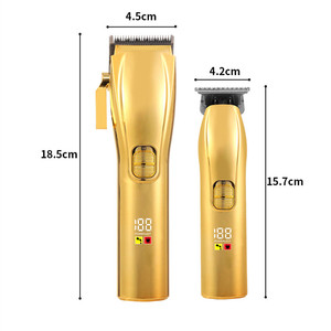 Recortadora de Pelo Inalámbrica para Barbería, 0mm, Cuchillas de Acero Inoxidable, Afeitadora Profesional Eléctrica con Carga USB - Product Image 6