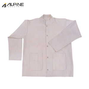 Meilleure veste de sécurité pour soudeur en cuir de vachette confortable et résistant aux hautes températures - Product Image 2