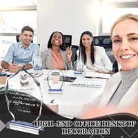 Trophée en cristal gravé sur mesure avec base, plaque en cristal inspirante, cadeau de reconnaissance pour les employés