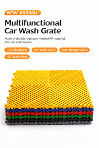 กระเบื้องปูพื้นโรงรถ ยางกันลื่น ทนทาน พีวีซี พีพี สำหรับปูพื้นโรงรถ |   แผ่นปูพื้นโรงรถแบบประกบกันได้สำหรับล้างรถ - Product Image 2