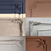 Appliques en bois style couteau inversé français, moulures d'angle en bois, décorations pour armoires, lits, murs et cadres