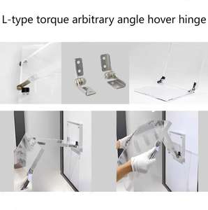 Bisagra pequeña de eje de amortiguación de Metal con bisagra de tope ajustable, bisagra de torsión para cajas de joyería para portátiles, bisagra de torsión de acero inoxidable - Product Image 5