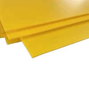 96x48 6mm resistencia química 1600gsm amarillo polipropileno Corry tablero PP placa separadora para la industria