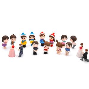 Statuette Promozionali in Miniatura di Sposi <span class=keywords><strong>Anime</strong></span> 3D, Giocattoli in Plastica Personalizzati per Proposte di Matrimonio - Product Image 6