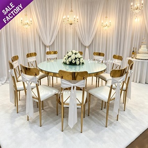Petite table ronde personnalisée ODM en acier inoxydable centre de table table ronde de meubles pour événements, fête, mariage - Product Image 1