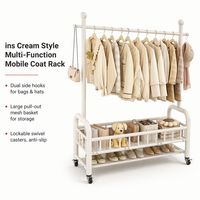 Étagère de rangement multi-niveaux en métal autoportante pour vêtements, gamme de tailles fixe complète 60-150 cm, idéale pour le commerce de détail et les centres commerciaux