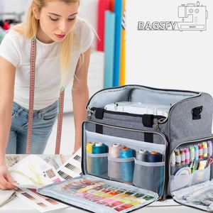 กระเป๋าใส่จักรเย็บผ้าแบบพกพาพร้อมช่องเก็บของหลายช่อง ตัวอย่างสินค้าฟรี - Product Image 6