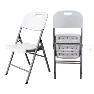 Ensemble <span class=keywords><strong>de</strong></span> table et chaises pliantes en plastique blanc <span class=keywords><strong>de</strong></span> 6 pieds <span class=keywords><strong>de</strong></span> haute qualité, moderne, pour 6 à 8 personnes, idéal pour les événements et les locations <span class=keywords><strong>de</strong></span> salles <span class=keywords><strong>de</strong></span> réception. - Product Image 2