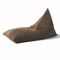 Housses de pouf triangulaires personnalisables LUCKYSAC – Grand pouf de sol doux pour adultes, idéal pour l'intérieur