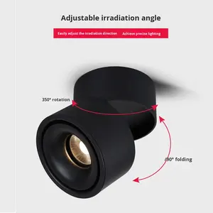 Foco <span class=keywords><strong>LED</strong></span> Plegable Giratorio de Ángulo Ajustable de 8 Grados, Temperatura de Color Universal, Antideslumbrante, Sin Perforación para - Product Image 4