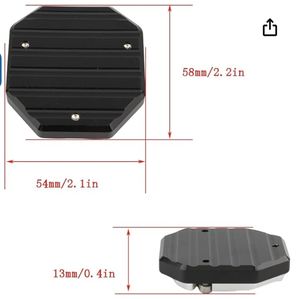 Plaque d'extension de béquille latérale en alliage d'aluminium pour moto tout-terrain universelle - Or - Product Image 6