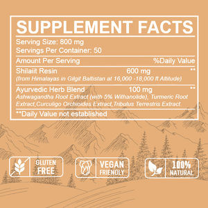 Poudre de résine de Shilajit en gros de haute qualité 100% poudre végétalienne fournissant de l'énergie à la gestion de la santé - Product Image 5