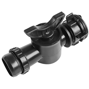 Válvula Conectora de Derivación para Riego por Goteo Watersun de Plástico ABS Resistente, Azul/Negro, 32mm, Accesorio de Control de Agua para Riego - Product Image 1