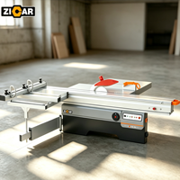 Scie à table coulissante industrielle ZICAR pour le travail du bois, machine à découper les panneaux pour portes d'armoires de cuisine