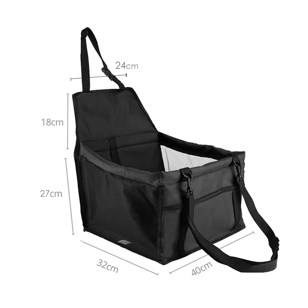 Borsa per marsupi per animali domestici coprisedile per auto per animali domestici con guinzaglio di sicurezza a Clip e tubo di supporto in PVC tappetino da viaggio per animali domestici impermeabile anti-collasso