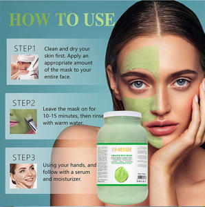 Mascarilla de barro de arcilla para cara y cuerpo personalizada, blanqueamiento orgánico Natural, cuidado de la piel antienvejecimiento, té verde, mascarilla purificadora de vitamina C, Etiqueta Privada - Product Image 3