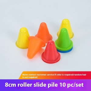 PE malzeme çeviklik koni eğitim ekipmanları futbol basketbol engeller için işaret disk sarma çubuk dondurma konik kova kazık - Product Image 6