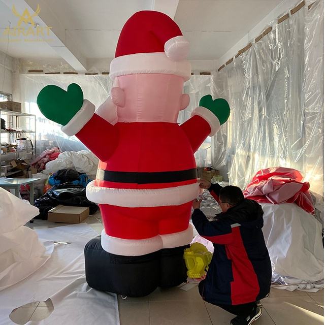 2-meter-tall LED Inflatable Santa Claus, Inflatable Santa Claus Cartoon ...
