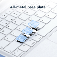Étui intelligent Beelan pour iPad Pro 11 et 10,9 pouces, nouveau clavier magique pour iPad, clavier avec pavé tactile rétroéclairé sans fil pour iPad