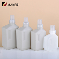 Distributeur de détergent à lessive vide 400ml 800ml 1000ml 1l Pe en plastique propre adoucissant pour vêtements savon liquide recharge bouteille de remplacement