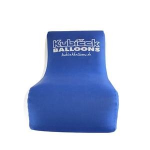 定制徽标印刷广告促销充气沙发，采用100%聚酯纤维面料，全彩印刷，适合派对使用 - Product Image 1