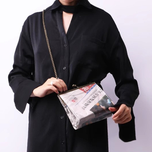 Nuova borsa a tracolla da donna con Clip di tendenza per il vecchio giornale riciclare borsa a tracolla per uso quotidiano - Product Image 6