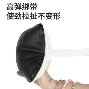 Pu Leather Car <b>Headrest</b> Neck <b>Pillow</b> 25x17x9cm Four Seasons Universal Fit - Product Image 3