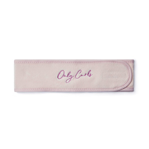 Logo privé personnalisé rose clair microfibre polaire coton serviette <span class=keywords><strong>bandeau</strong></span> <span class=keywords><strong>de</strong></span> <span class=keywords><strong>bain</strong></span> absorbant pour les soins du visage Spa maquillage <span class=keywords><strong>bain</strong></span> utilisation - Product Image 2