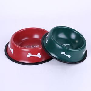 Mangkuk makanan anjing Print tulang DIY populer 201 Stainless Steel Multi kapasitas baru untuk pemilik hewan peliharaan - Product Image 5