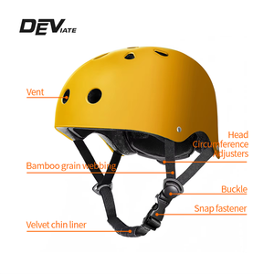 Mũ bảo hiểm xe đạp trẻ em DEVIATE WX-001 Hoa Mai chất liệu ABS giá mới cực rẻ, đạt chứng nhận CE <span class=keywords><strong>EN1078</strong></span> CPSC, 11 lỗ thông hơi, dùng cho thể thao ngoài trời - Product Image 5