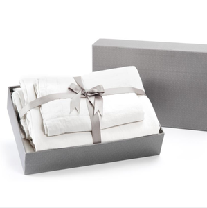 Collection de literie 4 pièces en lin belge 100% doux et respirant, comprenant une housse de couette, une drap et des taies d'oreiller - Product Image 5