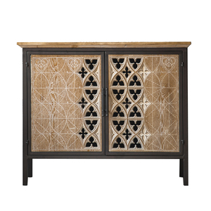 Armoires <span class=keywords><strong>d</strong></span>écoratives et <span class=keywords><strong>ancien</strong></span> buffet en bois massif de style rétro américain avec finition antique pour salons, boutiques de desserts et vestiaires - Product Image 2