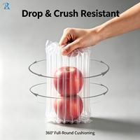 Sac à colonnes d'air pour pomme, orange, mangue, pêche, pot de miel, tasse en céramique – Protection antichoc, OEM, ODM, taille personnalisée, recyclable, pour expédition