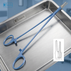 Portaagujas Quirúrgico para Cirugía General, Instrumento Manual con Certificación CE, Clase I, Pinza Metálica Azul - Product Image 3