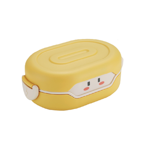 Vente chaude Fournisseur en gros Boîte à lunch rectangulaire 780 ml à 2 niveaux, style coréen, en plastique, micro-ondable, haute qualité, faible MOQ - Product Image 1