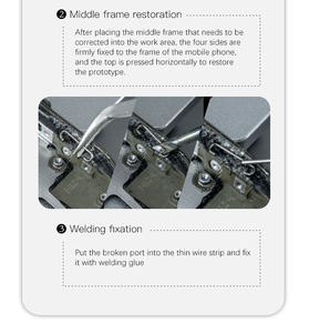 Machine de réparation de cadre de téléphone portable TBK 215 pour <span class=keywords><strong>iPhone</strong></span> 8-15 Max, correction de la déformation du cadre intermédiaire, récupération du port de flexion - Product Image 6