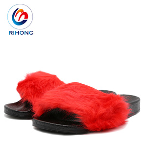 Nuovo arrivo casa invernale casa donna donna Slide sandalo con logo scarpe <span class=keywords><strong>pelose</strong></span> <span class=keywords><strong>pantofole</strong></span> - Product Image 2