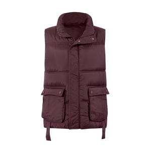 เสื้อกั๊กกระเป๋าใหญ่สำหรับทุกโอกาส ดีไซน์กระดุมคอตั้ง ตั้งแต่ใส่ทำงานถึงวันหยุดสุดสัปดาห์ - Product Image 1