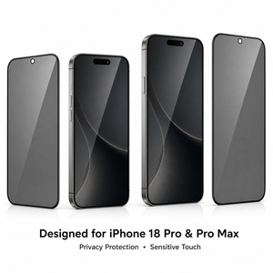 Protection d'écran en verre anti-espion à 28 degrés, couverture intégrale, film trempé pour Apple pour iPhone 18 Series en stock - Product Image 2