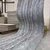 Panneau mince et flexible en pierre moderne avec matériau en argile modifiée pour mur extérieur de maison, plan de travail, plaque souple anti-fissures et imperméable