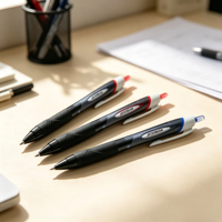 Stylo bille rétractable UNI Jetstream SXN-150-10, pointe moyenne 1,0 mm, encre à base d'huile, séchage rapide, écriture fluide, rechargeable, en plastique