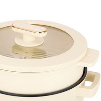 Offre Spéciale – Mijoteuse Électrique Portable 3L/4L Multifonction avec Réglage de Température – Petits Appareils de Cuisine pour Usage Domestique