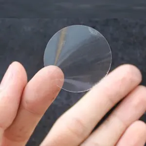 Etiqueta de sellado transparente para uso en el hogar, adhesivo personalizado, resistente al agua, en blanco