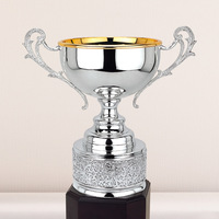 Trophée de compétition en métal pour football et golf, modèle 172, design Cheval Doré, personnalisable avec logo imprimé